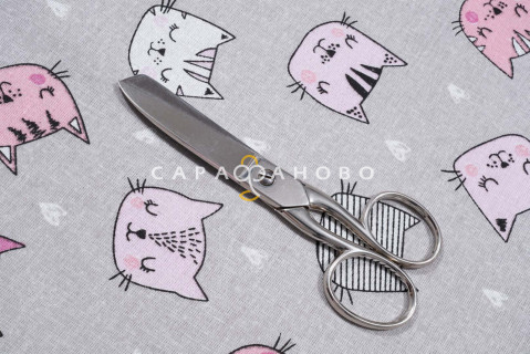 Ткань Бязь 150 см рис. 7273/3 Котики (розовые)