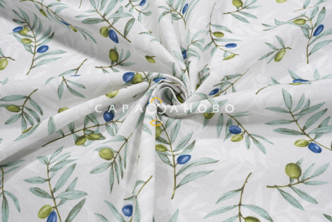 Ткань Рогожка 150 см 170 гр рис. Долина 12759-1