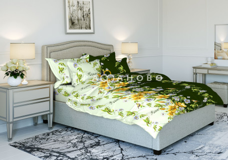 Ткань Бязь 150 см рис. 3673-2 "Соловьиные трели"