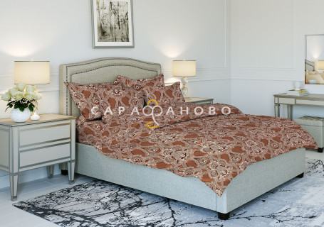 Ткань Бязь 220 см рис. 9268-1 "Брюсельское кружево"