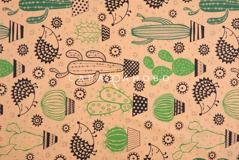 Ткань бязь 220 см рис "Ёжики" рис 11850 вид 2, фото 5