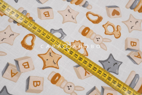 Ткань Муслин 135 см рис. 7514/1 Игрушки