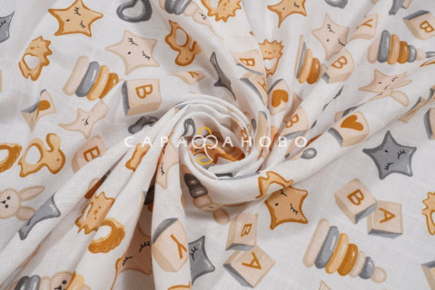 Ткань Муслин 135 см рис. 7514/1 Игрушки