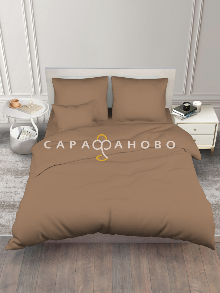 Ткань Бязь гладкокрашеная 220 см 120 гр цвет Капучино, фото 1