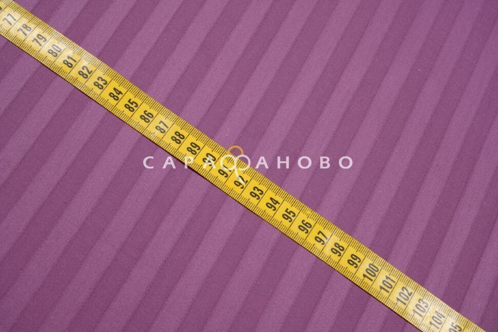 Ткань Страйп-Сатин 240 см рис. 35001 Баклажан (полоса 1х1), фото 7