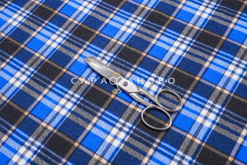 Ткань Фланель 90 см 175 гр №186-1П "Клетка", фото 5