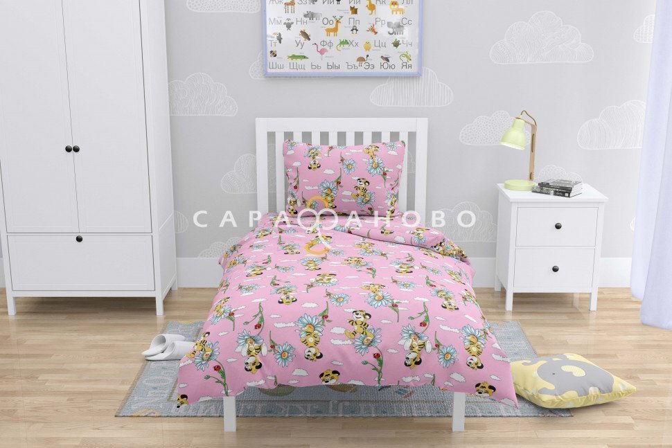Ткань Бязь 150 см рис. 2997-3 "Тигрята", фото 1