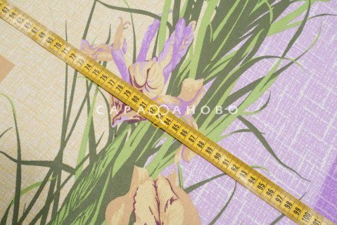 Ткань Бязь 150 см 140 гр рис. 3в2/3 Ирисы