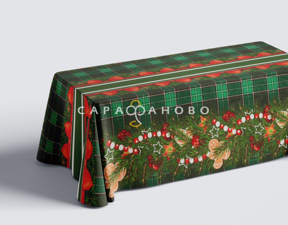 Ткань Рогожка 150 см 150 гр рис 947-1 Праздничный, фото 1