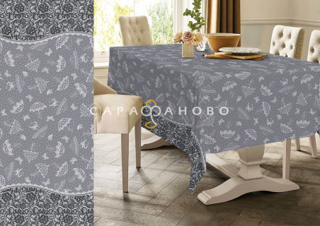 Ткань Рогожка 150 см "Беатрис" рис 30045 вид 2