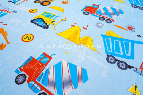 Ткань бязь 150 см рис. 12365-1 Строитель (основа)