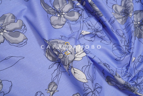 Ткань Бязь 220 см 120 гр рис. 289в2/1 Цветы сакуры