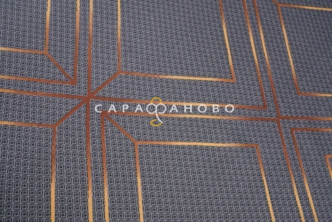 Ткань Сатин 220 см "Шарль Графит" рис 23002-3
