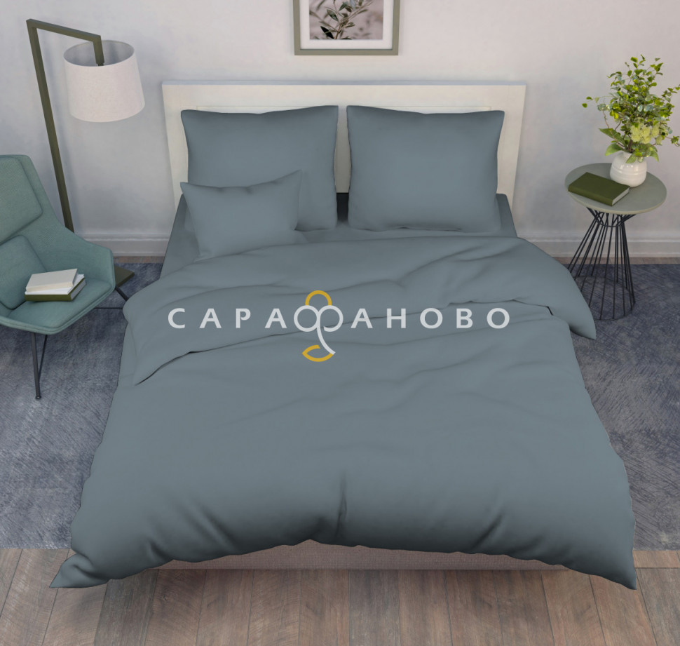 Ткань Бязь 220 см 120 гр гл/к Деним, фото 1