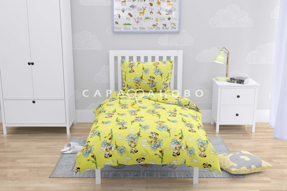 Ткань Бязь 150 см рис. 2997-1 "Тигрята", фото 1