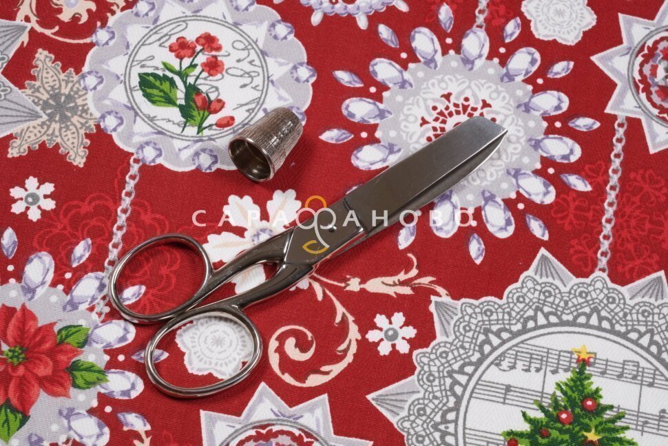 Ткань Дорожка набивная 50 см "Новогодние узоры" рис 35043 вид 1, фото 6