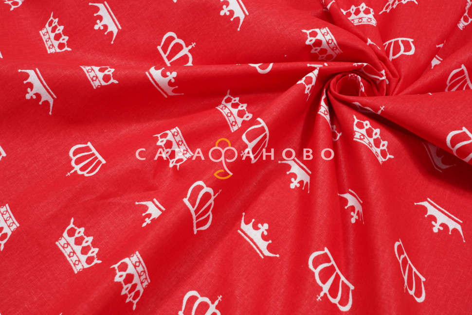 Ткань Бязь детская 150 см 120 гр Короны 1694-20, фото 4