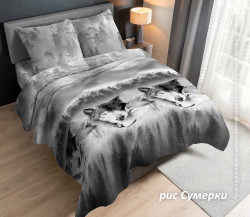 Ткань Перкаль 220 см 115 гр рис Сумерки вид 1 (основа)