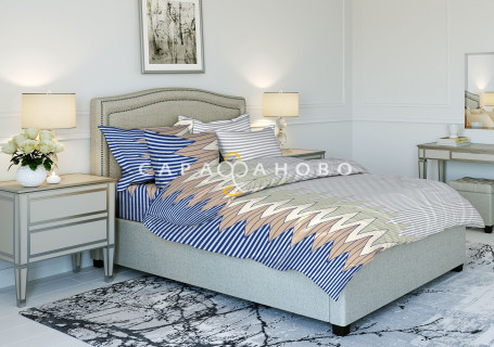 Ткань Бязь Фея 220 см 120 гр рис 7931 Зигзаг 1