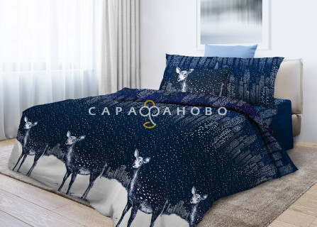 Ткань Перкаль 220 см "Дрим" рис 6754 вид 1