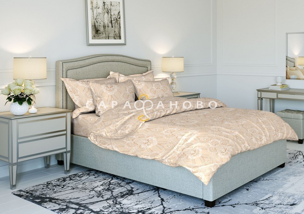 Ткань Бязь Фея 220 см 120 гр рис 9268 Брюссельское кружево 1, фото 1