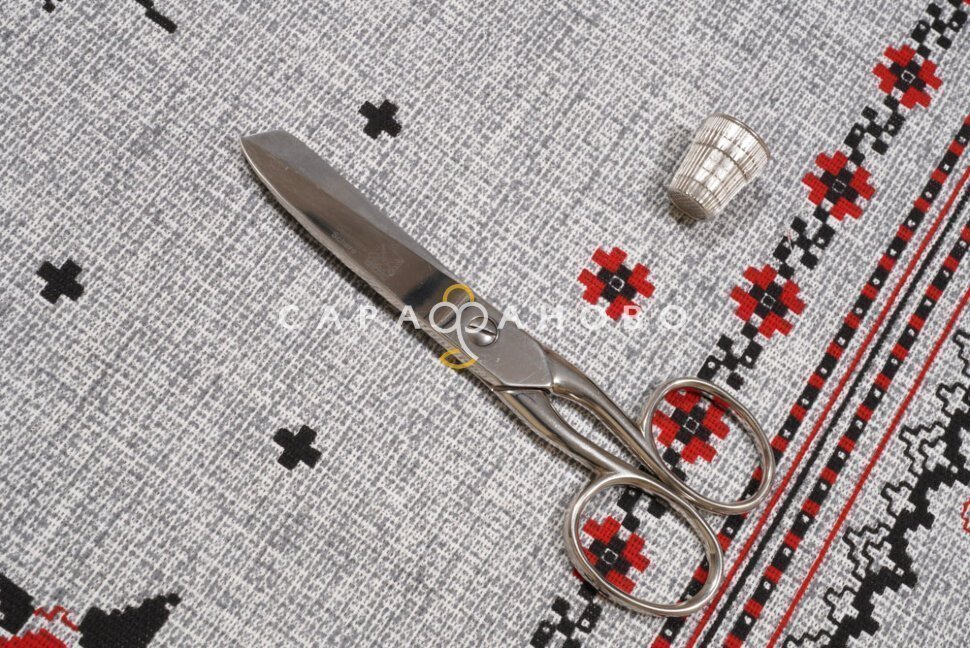 Ткань Рогожка 150 см рис. 30015/1 Розовое утро, фото 4
