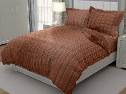 Ткань поплин 220 см рис.  3984-1 Шоколад (компаньон)
