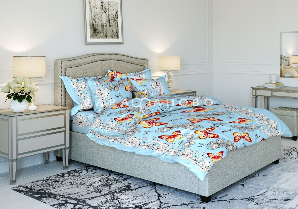 Ткань Бязь 150 см рис. 3399-3 "Лунная соната", фото 1