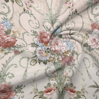 Ткань Бязь 220 см "Вирджиния" рис 15337 вид 1