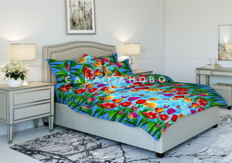 Ткань Бязь 150 см рис. 3930-2 "Голландия!