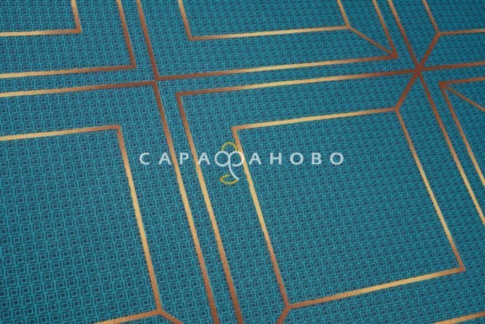 Ткань Сатин 220 см рис. 23002-2 Шарль(зелёный), фото 2