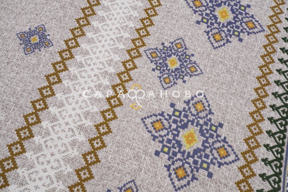 Ткань Рогожка 150 см рис. 30087/2 Русские узоры, фото 3
