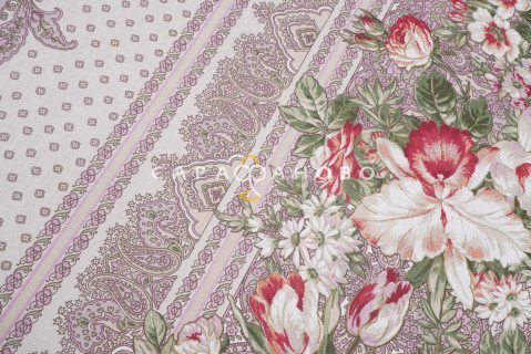 Ткань Бязь 220 см "Луиза" рис 6426 вид 1