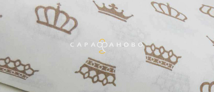 Ткань Бязь детская 150 см 120 гр Короны 1694а-18