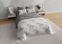 Ткань Перкаль 220 см рис. 245-1 Париж (компаньон)