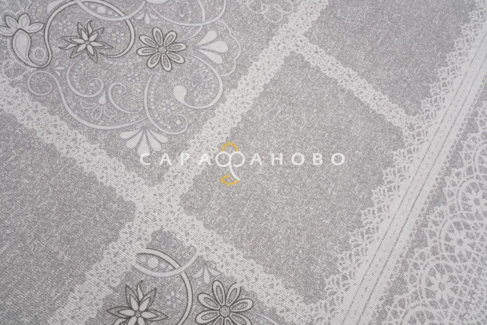 Ткань Рогожка 150 см рис. 30091/1 Кружево, фото 4