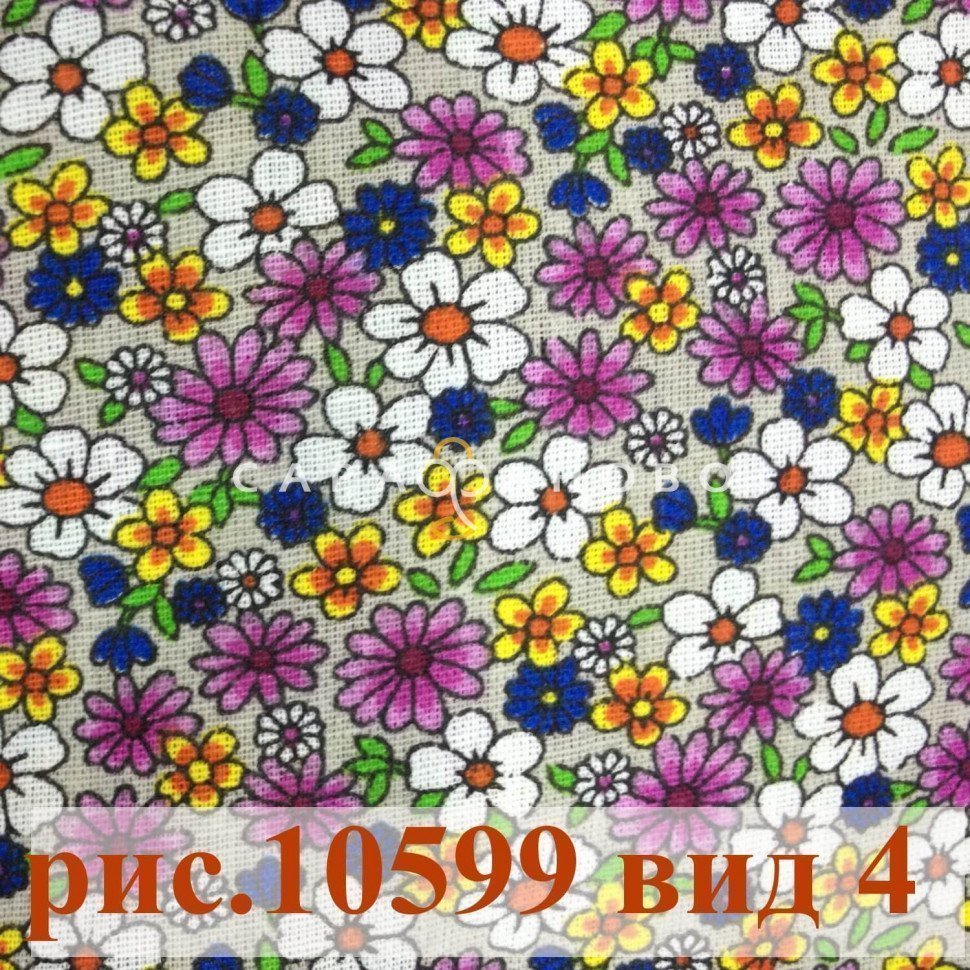 Ткань Бязь 150 см Плательная Коллекция рис 10599 вид 4, фото 1