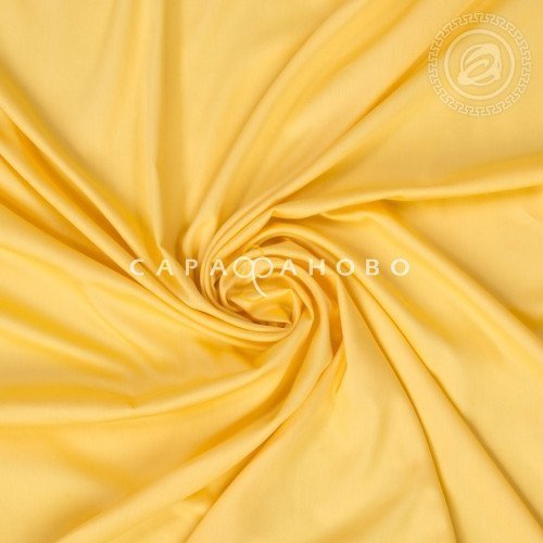Ткань Сатин 220 см "Желтый" рис 70067-1, фото 4
