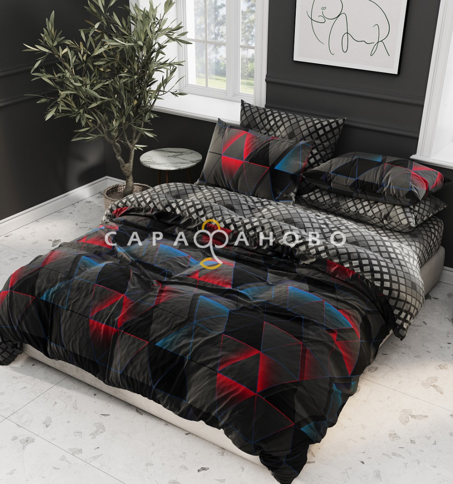 Ткань Поплин 220 см 105 гр рис Измерение 40277/1 (основа), фото 1