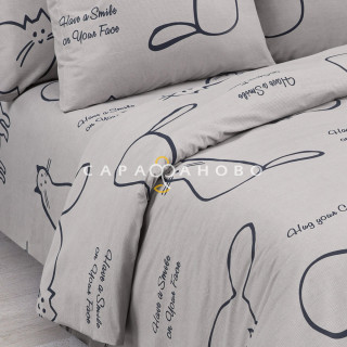 Ткань поплин 220 см 115 гр рис 13494\1 Cats