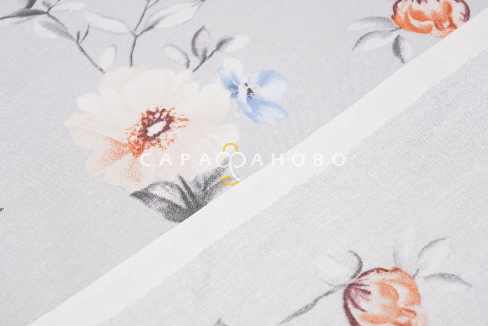 Ткань Поплин Люкс 220 см 115 гр А+В рис 23515, фото 10