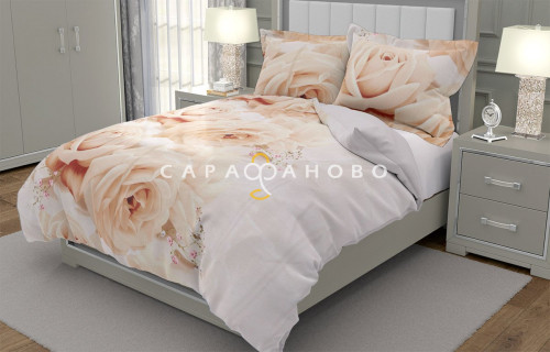 Ткань Сатин 220 см "Вита" рис 9872-1
