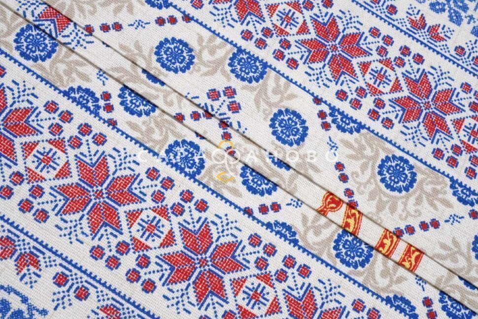Ткань Рогожка 150 см рис. 10915-1 Воскресенье, фото 15