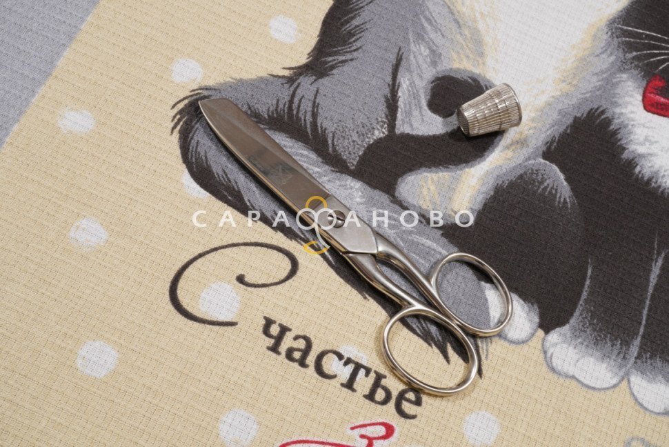 Ткань Вафельное полотно 150 см рис. 3113-1 Пушистое счастье, фото 6