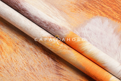 Ткань Перкаль 220 см "Тотемный мир" рис 6445 вид 1