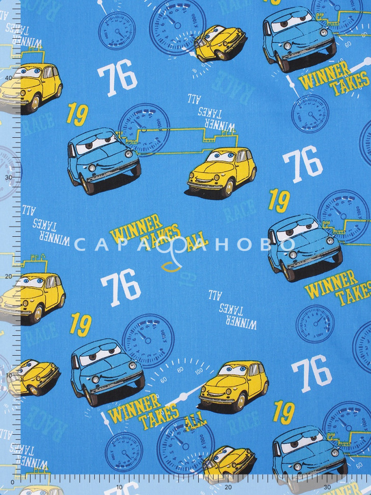 Поплин набивной 150 см, 871-1 Гонки 110 +/-7 г/м2, фото 2