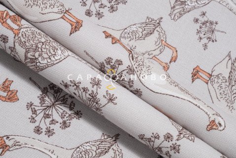 Ткань Рогожка 150 см рис 20730-1