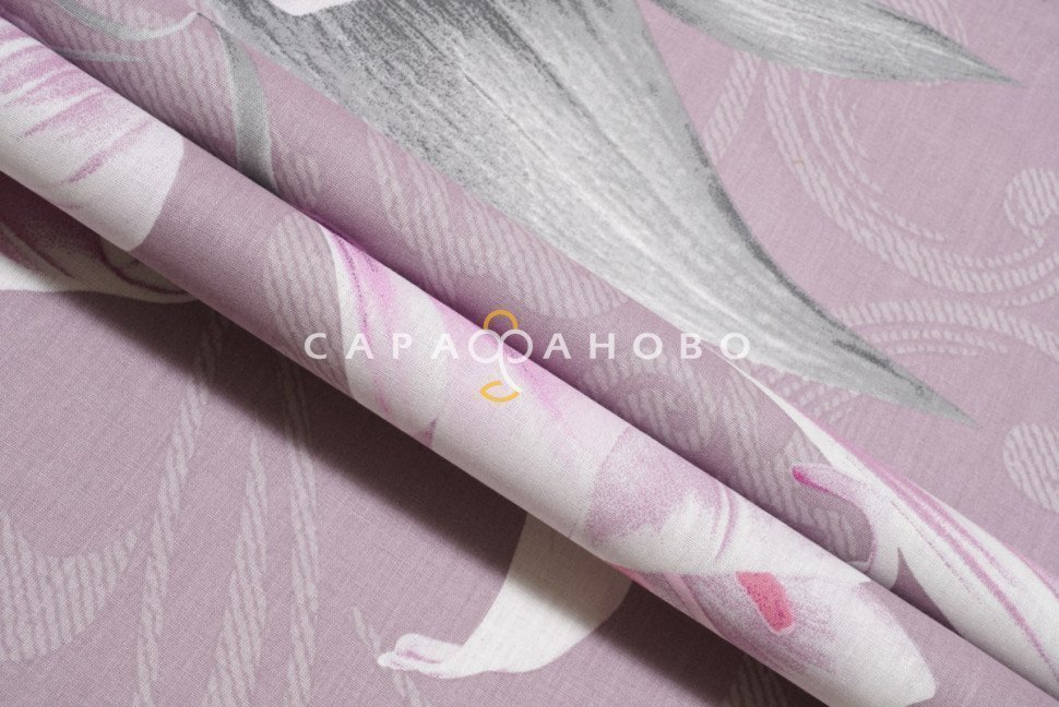 Ткань Перкаль 220 см рис. 201964 Лилия (основа), фото 3