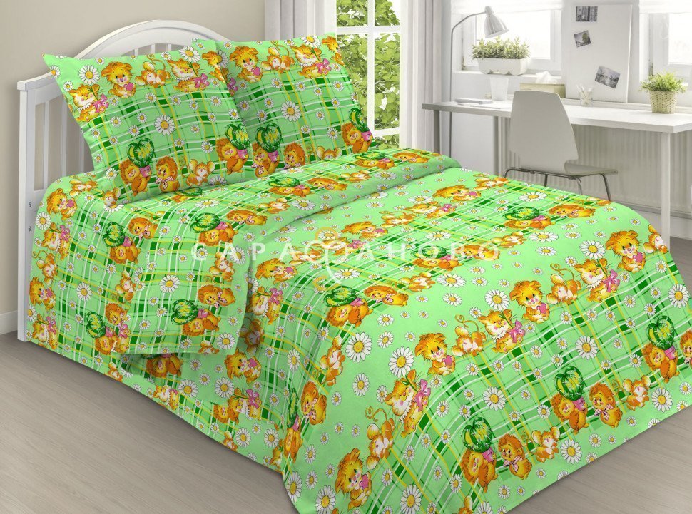 Ткань бязь 150 см детская 100 гр/м2 рис 837 вид 1, фото 1
