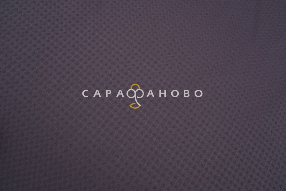 Ткань Вафельное полотно 150 см рис. 39001 Графит (1х1см), фото 4